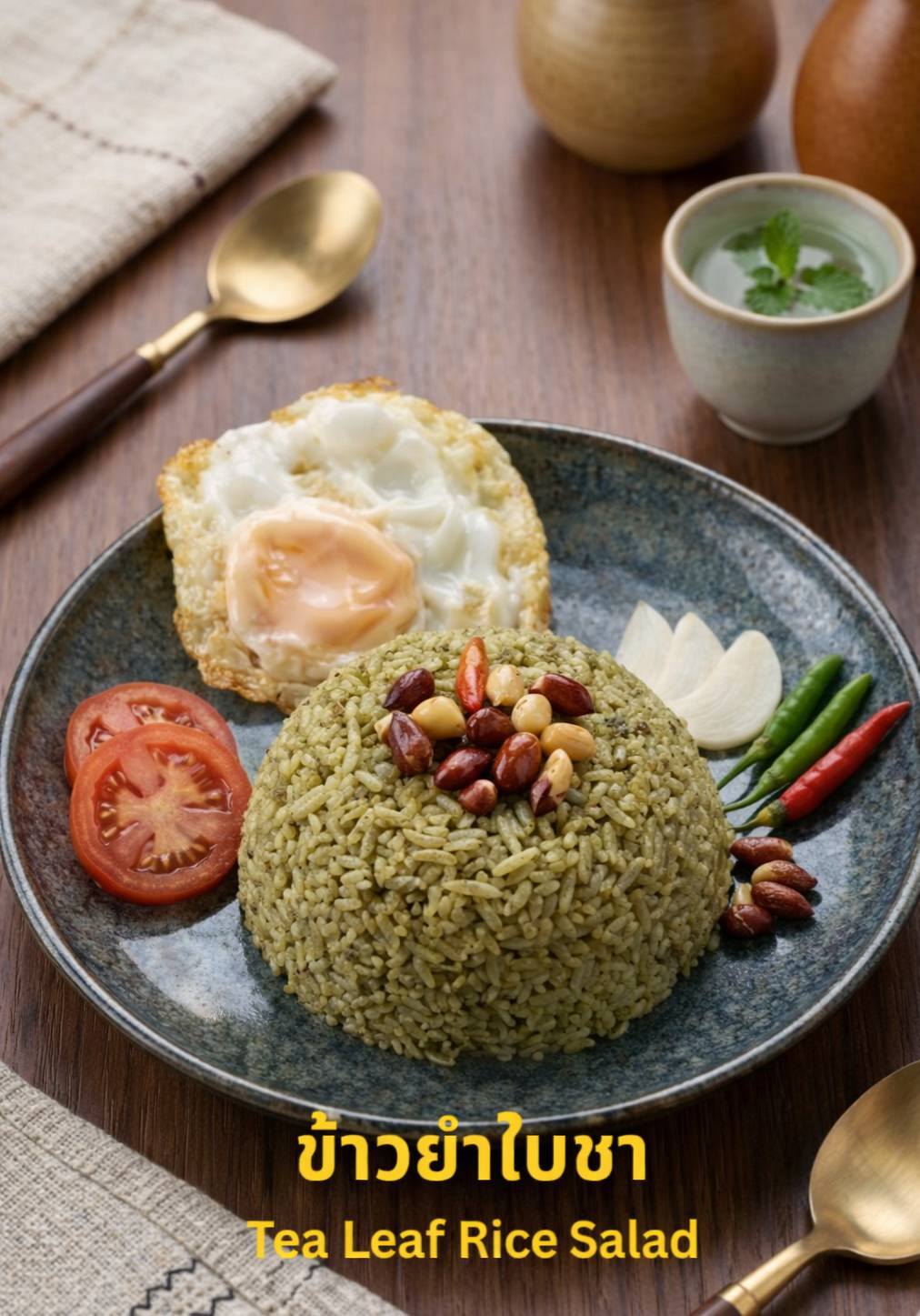 ข้าวยำใบชา